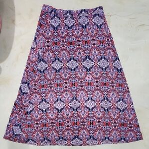 Long patterned skirt